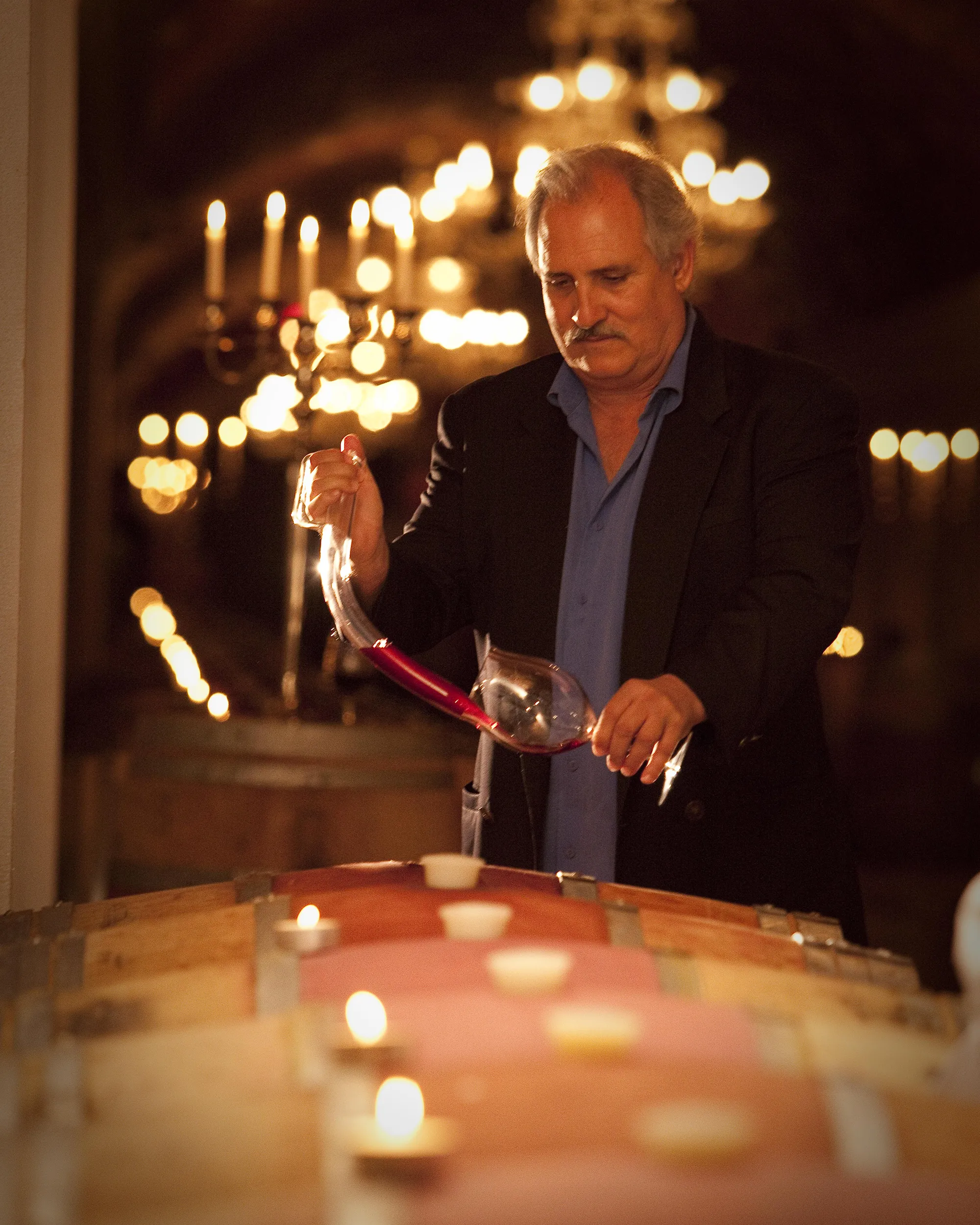 Dave with a wine thief