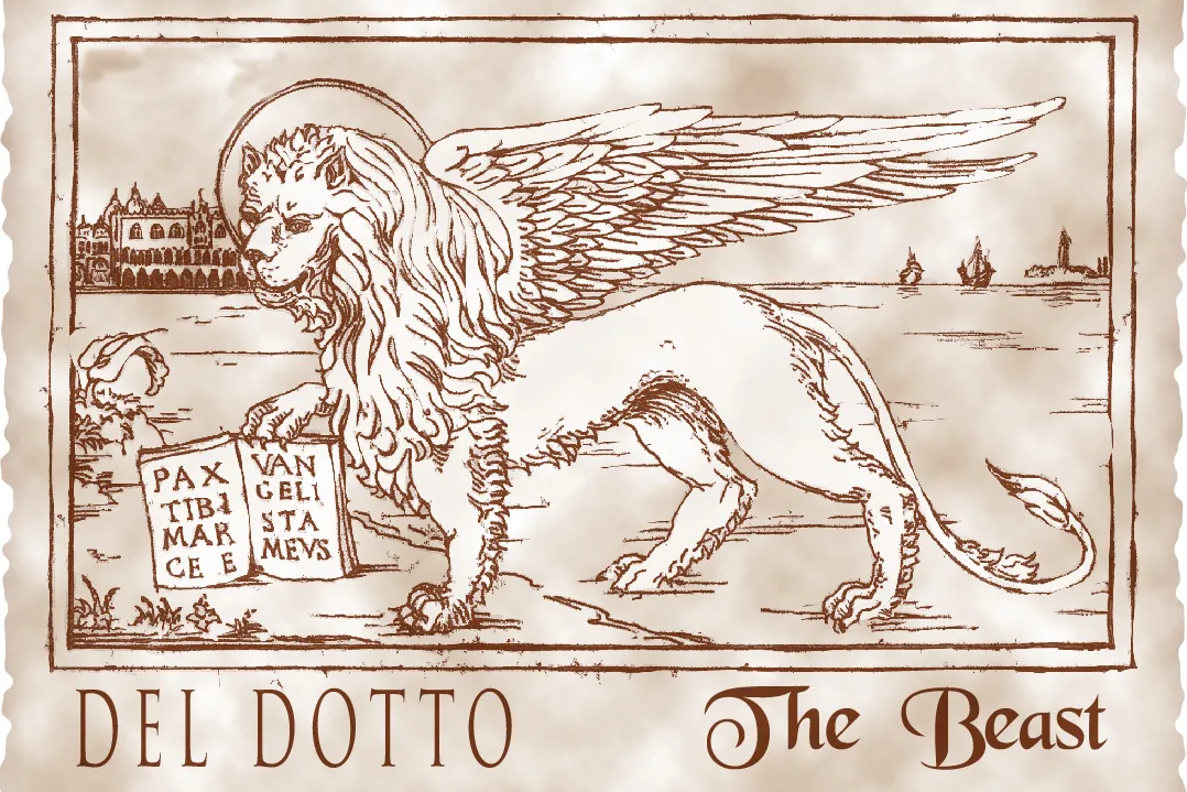 The beast wine label